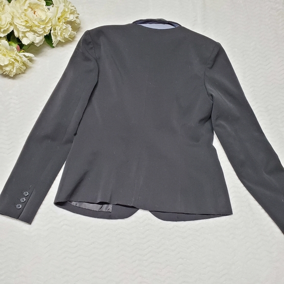 Merona Blazer Black Size 10 Long Sleeve Work Basic - Picture 5 of 6